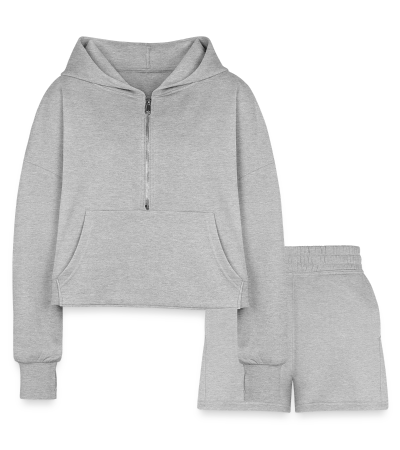 Women’s Cropped Hoodie & Jogger Short Set